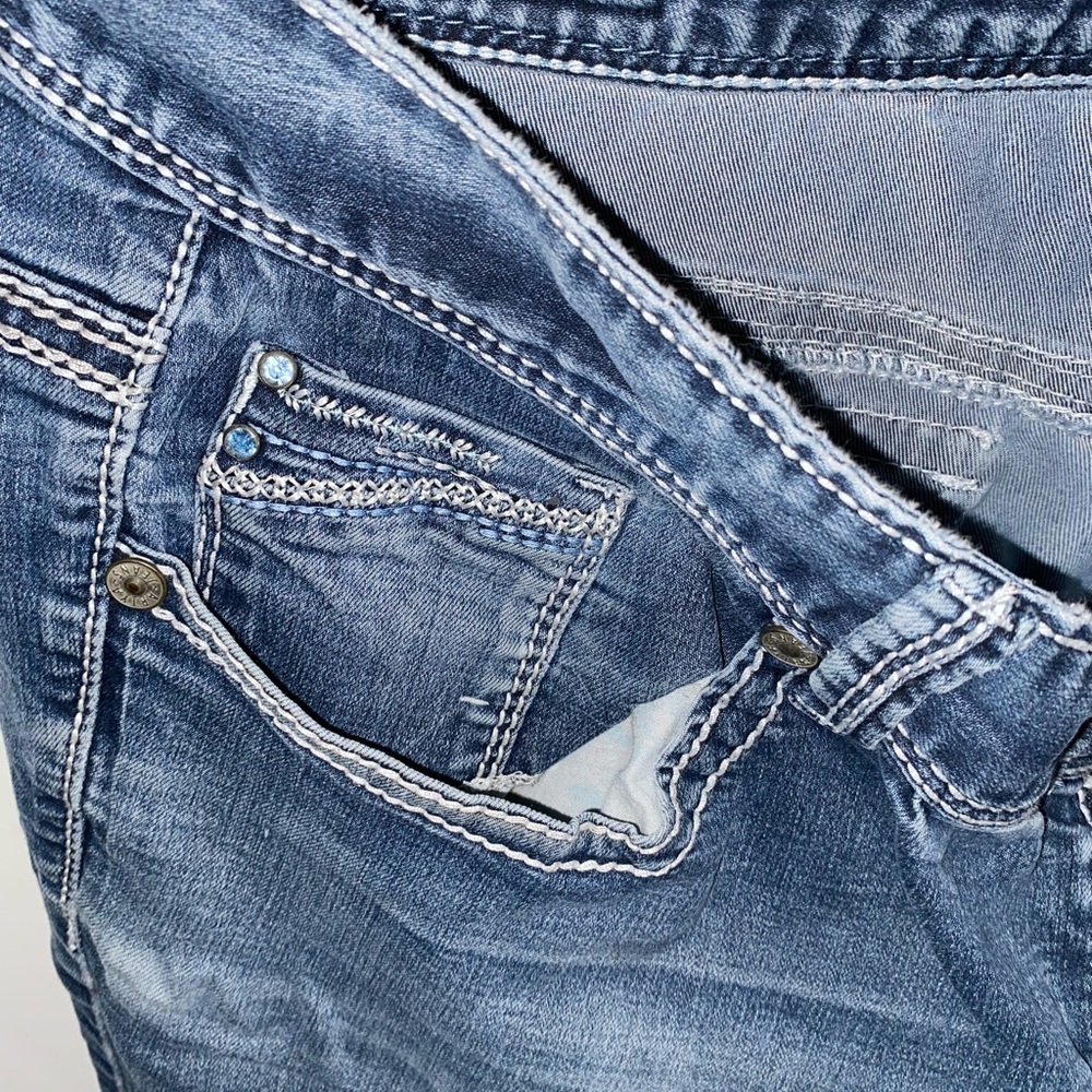 Ariya  Blue Denim Jeans - Picture 3 of 7